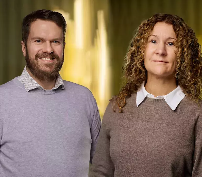 Ludwig Saverstam och Pernilla Svensson